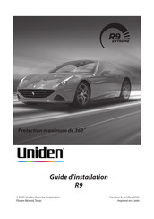 Uniden R9 Guide D'installation