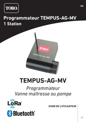 Toro TEMPUS-AG-MV Guide De L'utilisateur