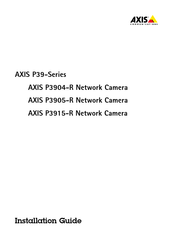 Axis P3905-R Instructions D'installation