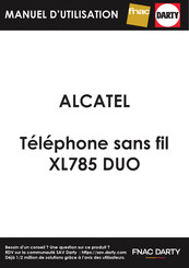 Alcatel XL785 DUO Guide D'utilisation