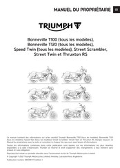 Triumph Bonneville T120 2021 Manuel Du Propriétaire