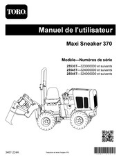 Toro Maxi Sneaker 370 Manuel De L'utilisateur
