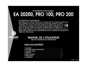 Venmar EA 20200 Manuel De L'utilisateur