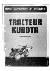 Kubota B6000C Manuel D'instructions