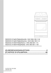 Amica SHC 904 100/1 E Notice D'utilisation