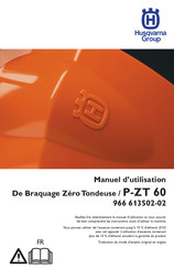 Husqvarna P-ZT 60 Manuel D'utilisation