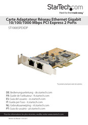 StarTech ST1000SPEXDP Guide De L'utilisateur