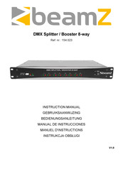 Beamz DMX Splitter / Booster 8-way Manuel D'instructions