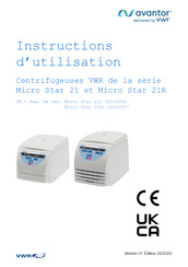 VWR Avantor Micro Star 21 Serie Instructions D'utilisation