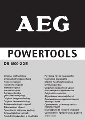 AEG DB 1500-2 XE Notice Originale