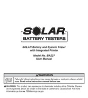 Solar BA227 Mode D'emploi