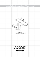 Hansgrohe Axor Urquiola 11027 1 Serie Instructions D'installation