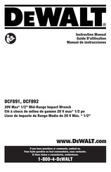 DeWalt DCF892 Traduction De La Notice D'instructions Originale