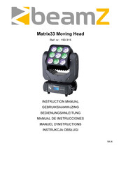 Beamz Matrix33 Moving Head Manuel D'instructions