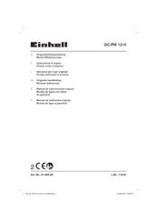 EINHELL GC-PW 1215 Instructions D'origine