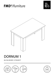 FMD Furniture DORNUM 1 654-001 Instructions De Montage