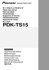 Pioneer PDK-TS15 Mode D'emploi