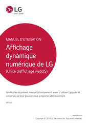 LG WP320 Manuel D'utilisation