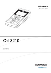 Xylem WTW Oxi 3210 Mode D'emploi