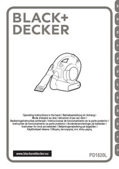 Black & Decker PD1820L Mode D'emploi