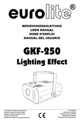 EuroLite GKF-250 Mode D'emploi