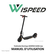 Wispeed X1050 max Manuel D'utilisation