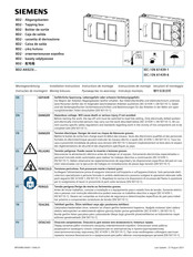 Siemens BD2-AK023 Serie Instructions De Montage