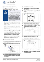 SystemAir Fantech bathfan Recessed RCS80L Instructions D'installation