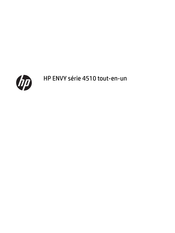 HP ENVY 4510 Serie Mode D'emploi