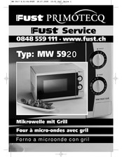 FUST PRIMOTECQ MW 5920 Mode D'emploi