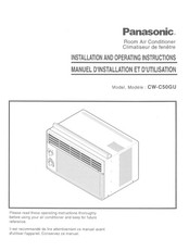 Panasonic CW-C50GU Manuel D'installation Et D'utilisation