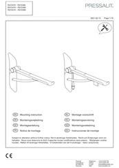 Pressalit R372385 Notice De Montage