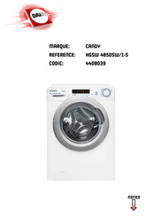 Candy HGSW 485DSW/1-S Mode D'emploi