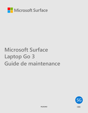 Microsoft Surface Go 3 Guide De Maintenance