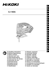 HIKOKI CJ 18DA Mode D'emploi