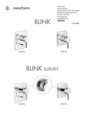 newform BLINK LUXURY 70975E Instructions De Montage