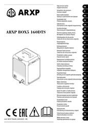 Annovi Reverberi ARXP BOX5 160DTS Traduction Des Instructions Originales