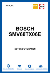Bosch SMV68TX06E Mode D'emploi