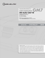 iDataLink DBI-AL-GM7-FR Guide D'installation