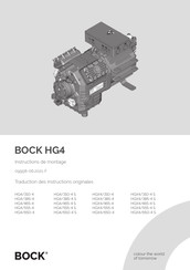 bock HG4/385-4 Instructions De Montage