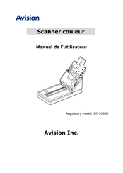 Avision DF-2008B Manuel De L'utilisateur