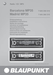 Blaupunkt Madrid MP35 Notice De Montage