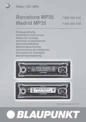 Blaupunkt Barcelona MP35 Notice De Montage