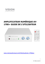 Vision AV-1700+ Guide De L'utilisateur