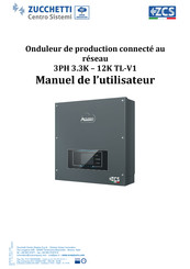 ZUCCHETTI 3PH 3.3K TL-V1 Manuel De L'utilisateur