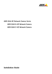 Axis Communications Q3617-VE Instructions De Montage