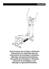 BH FITNESS G2334RF Instructions De Montage Et Utilisation