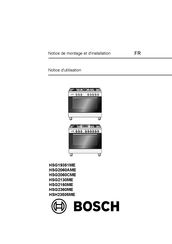 Bosch HSG19351ME Notice De Montage Et D'installation
