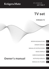 Krüger & Matz KM0224-T3 Mode D'emploi