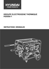 Hyundai power products HG5500-1 Instructions Originales